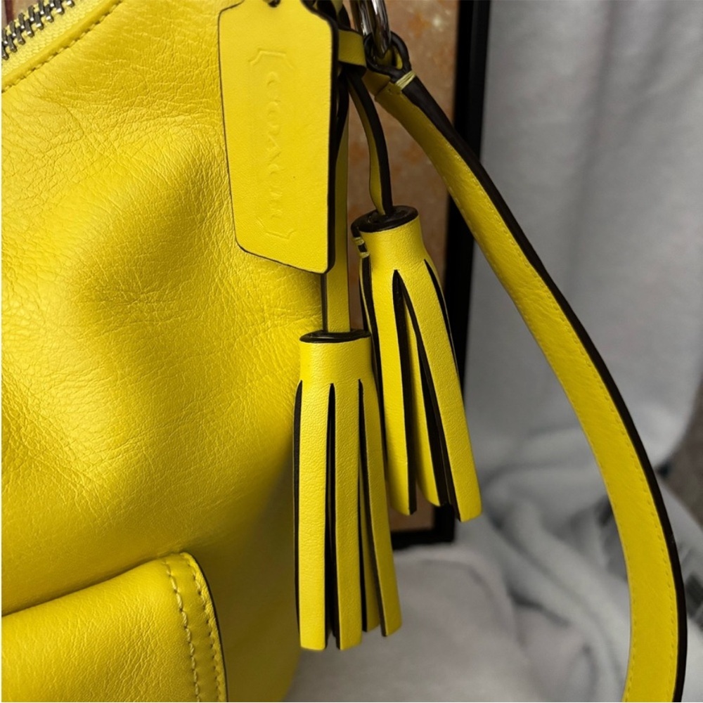 Coach Legacy Corteney Yellow Leather Shoulder/crossbody6 Bag - Picture 7 of 13